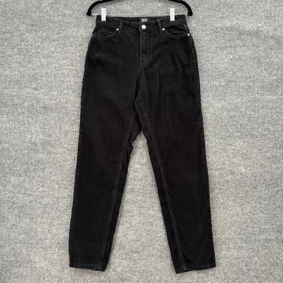 BDG Pants - BDG Urban Outfitters Womens High Rise Mom Corduroy Pants Size 26 Black Tapered